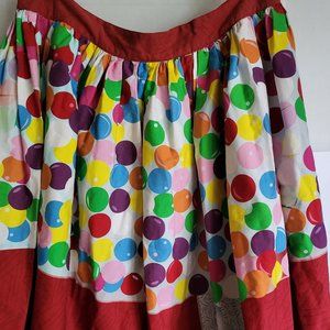 Unique Vintage 4XL Bubble Gum Machine Skater Skirt